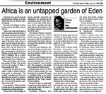 Africa is an untapped garden of Eden