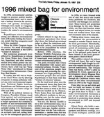1996 mixed bag for environment