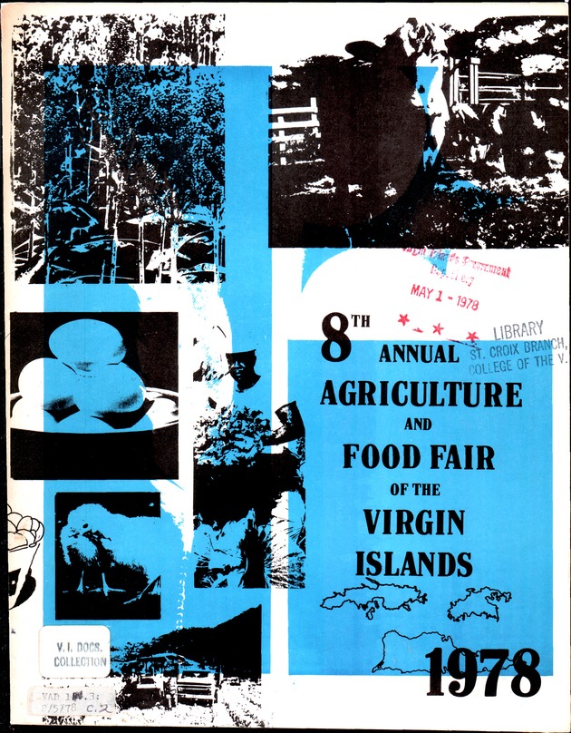 8th Annual Agriculture and food fair of the Virgin Islands 1978 - Front cover 1