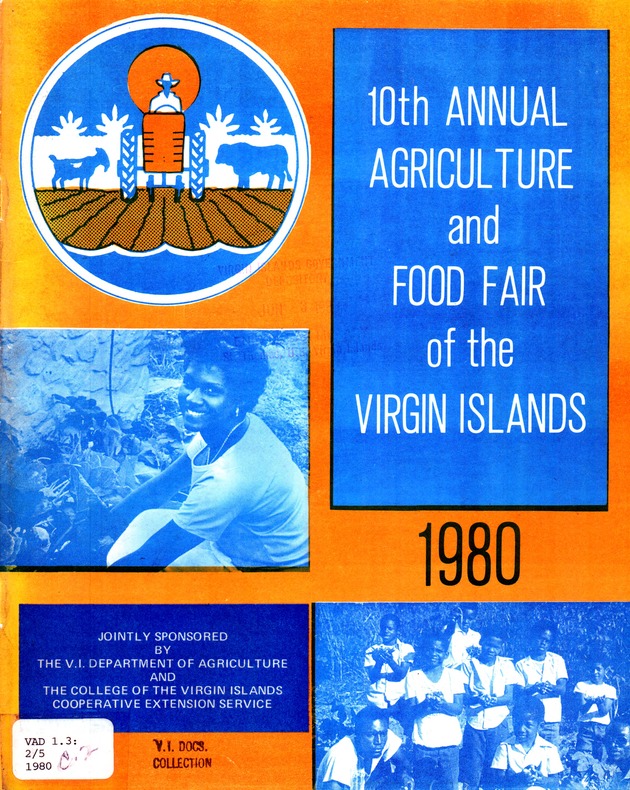 10th Annual Agriculture and food fair of the Virgin Islands 1980. - Front cover 1