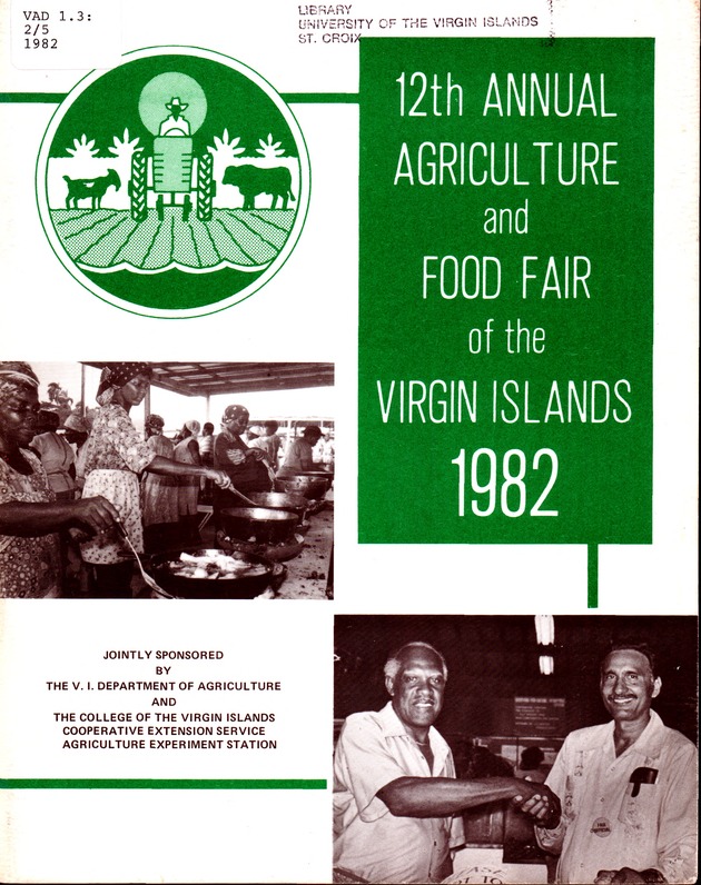 12th Annual Agriculture and food fair of the Virgin Islands 1982. - Front cover 1