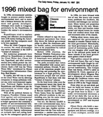 1996 mixed bag for environment