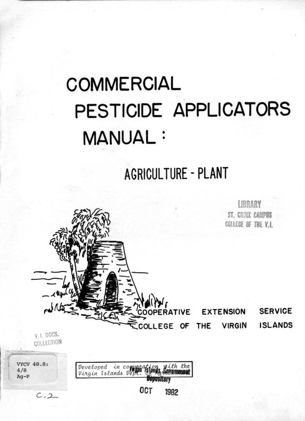 Commercial pesticides applicator manual - Front Cover 1