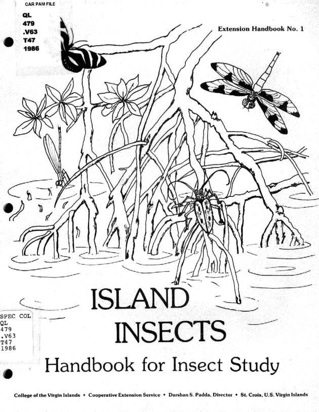 Island insects: Handbook for insect study - Front Cover