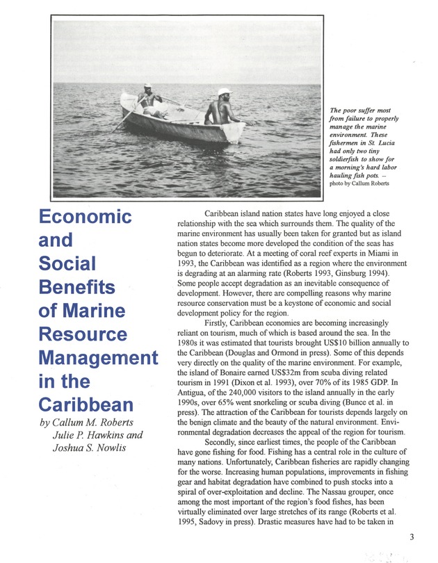 Social and economic benefits of environmental management for Caribbean microstates - 0005