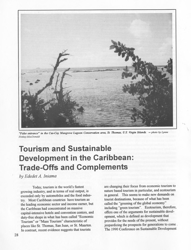 Social and economic benefits of environmental management for Caribbean microstates - 0030