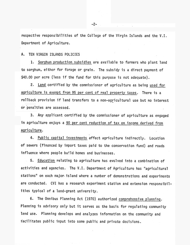 Report on : Virgin Islands agricultural development study, conducted June 4-16, 1978 - 0006