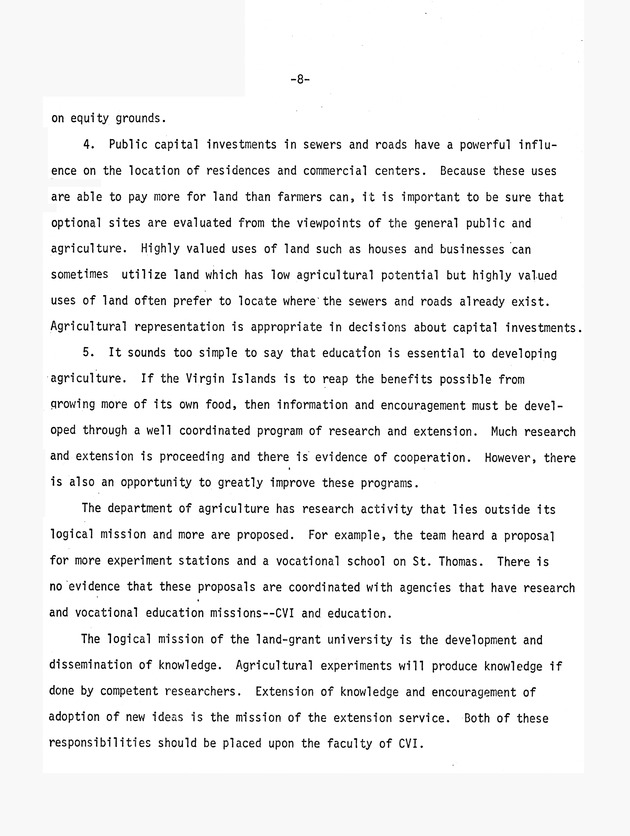 Report on : Virgin Islands agricultural development study, conducted June 4-16, 1978 - 0012