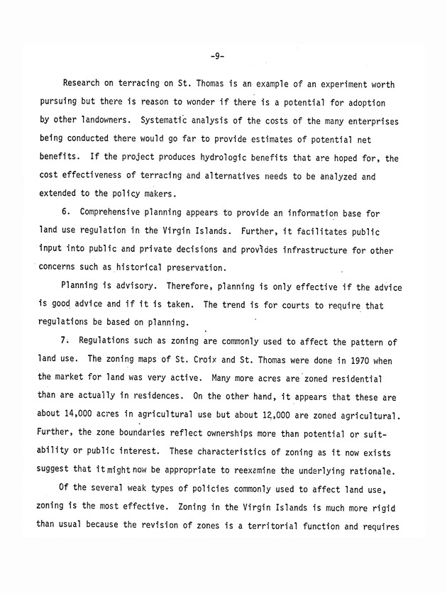 Report on : Virgin Islands agricultural development study, conducted June 4-16, 1978 - 0013