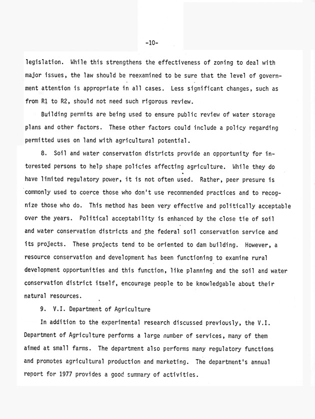 Report on : Virgin Islands agricultural development study, conducted June 4-16, 1978 - 0014