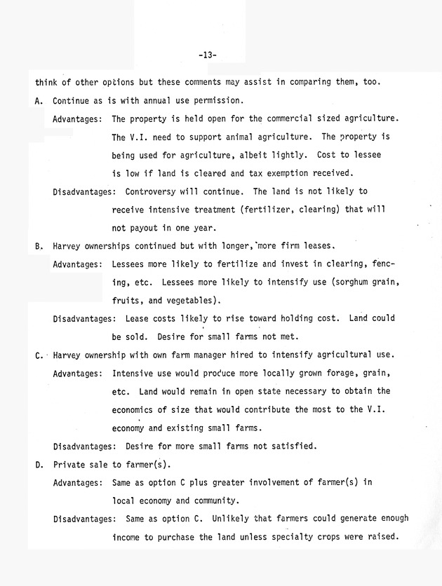 Report on : Virgin Islands agricultural development study, conducted June 4-16, 1978 - 0017