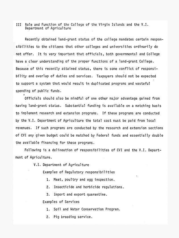 Report on : Virgin Islands agricultural development study, conducted June 4-16, 1978 - 0020
