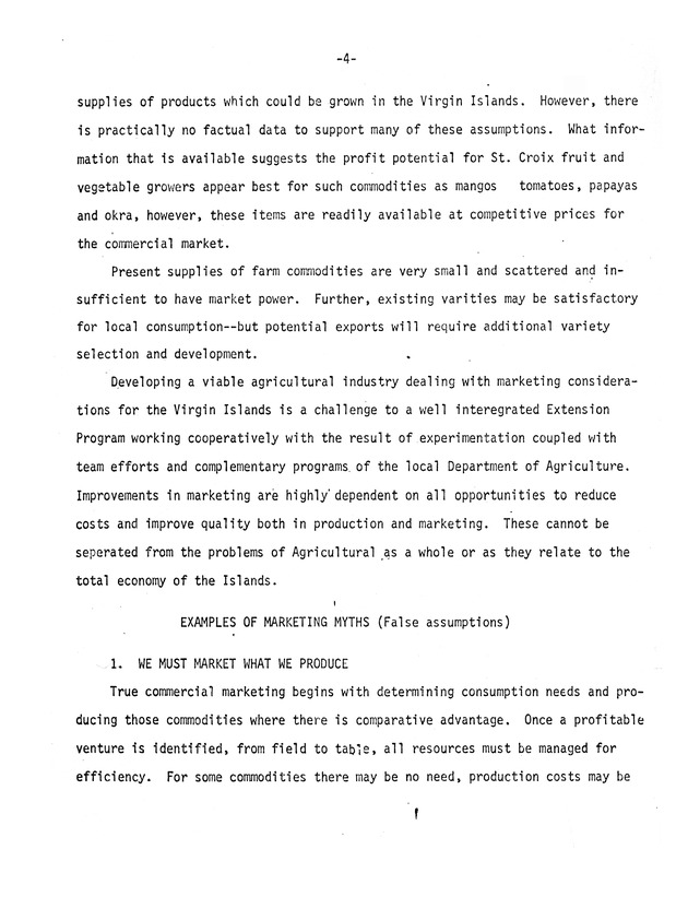 Report on : Virgin Islands agricultural development study, conducted June 4-16, 1978 - 0050