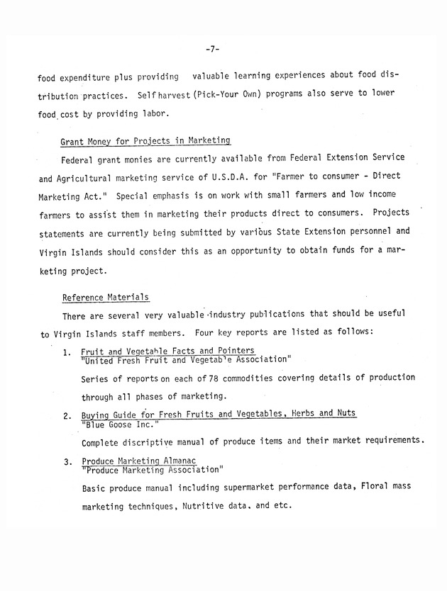 Report on : Virgin Islands agricultural development study, conducted June 4-16, 1978 - 0053