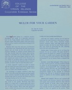 Mulch for your garden