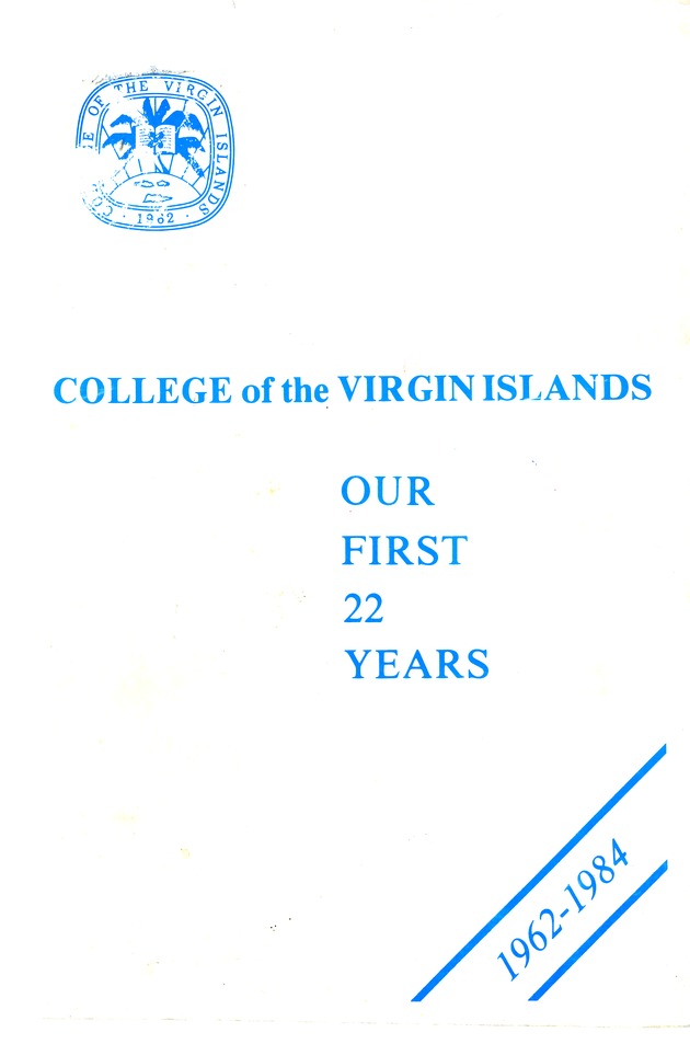 College of the Virgin Islands : our first 22 years - 0000-front