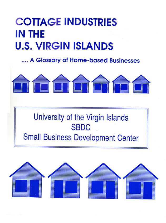 Cottage industries in the U.S. Virgin Islands : a glossary of home-based business opportunities - 0000-front