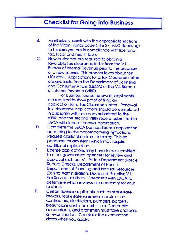 Cottage industries in the U.S. Virgin Islands : a glossary of home-based business opportunities - 0023