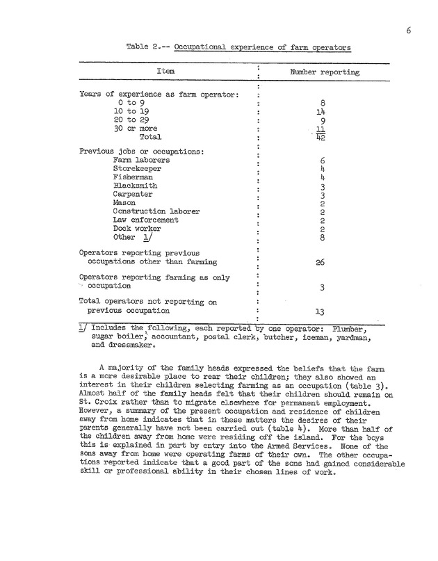 An economic survey of family farms on St. Croix, Virgin Islands, 1953 - 0009