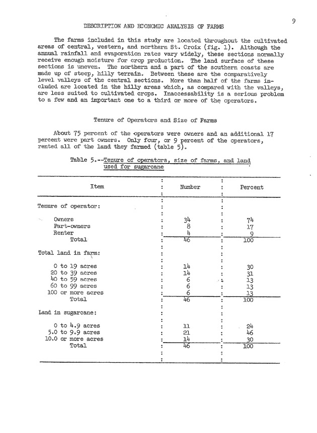 An economic survey of family farms on St. Croix, Virgin Islands, 1953 - 0012