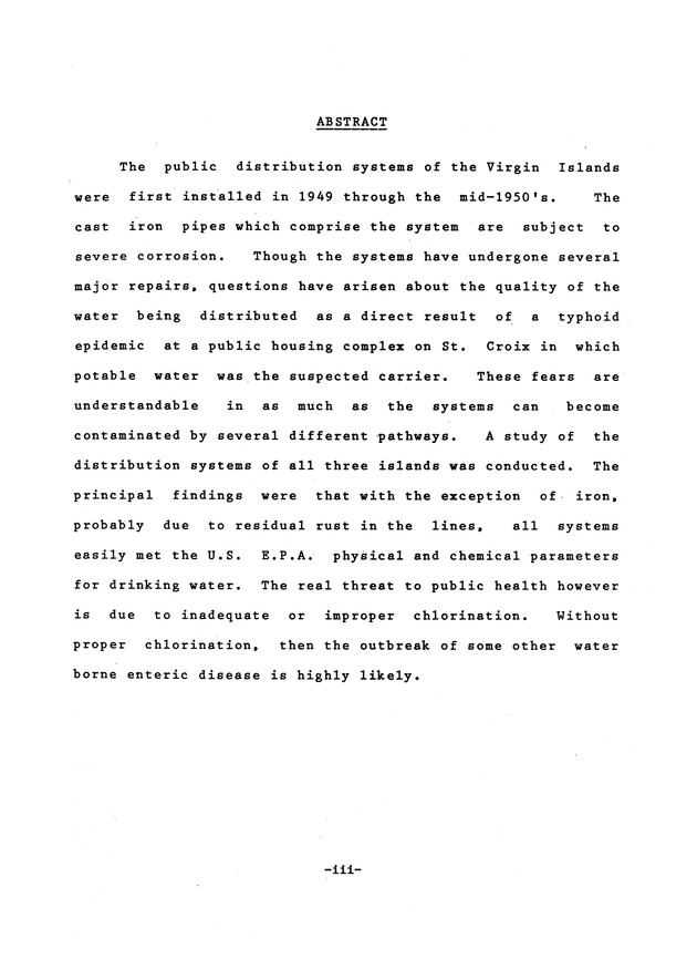 Water quality in the public distribution systems of the Virgin Islands - 0003