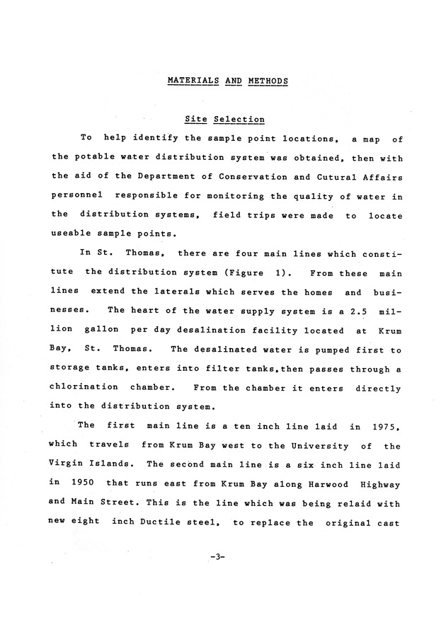 Water quality in the public distribution systems of the Virgin Islands - 0009