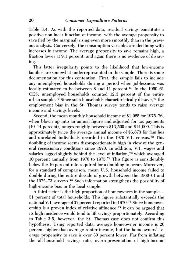 Consumer expenditure patterns : a survey of St. Thomas, U.S.V.I., 1975-1976 - 0025