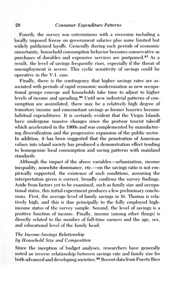 Consumer expenditure patterns : a survey of St. Thomas, U.S.V.I., 1975-1976 - 0033