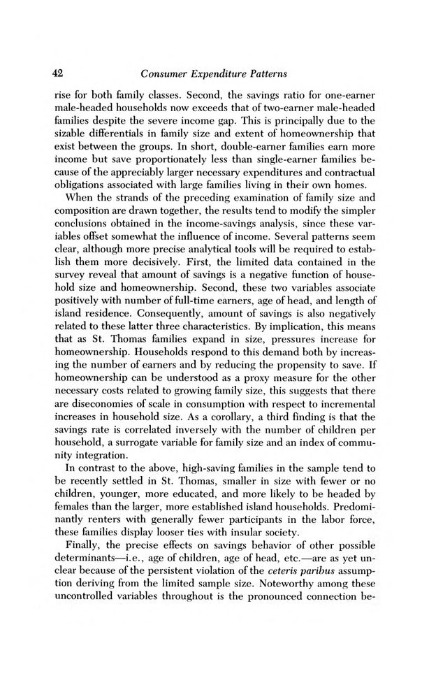 Consumer expenditure patterns : a survey of St. Thomas, U.S.V.I., 1975-1976 - 0047