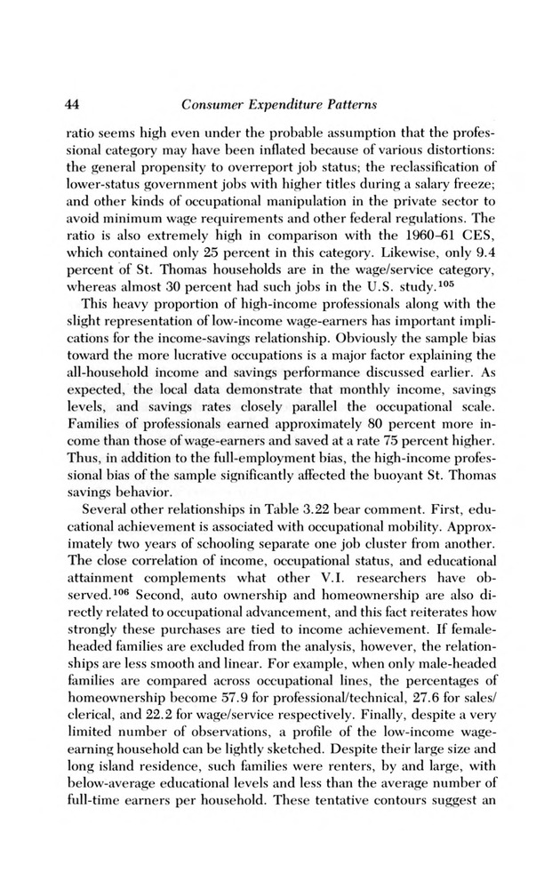 Consumer expenditure patterns : a survey of St. Thomas, U.S.V.I., 1975-1976 - 0049