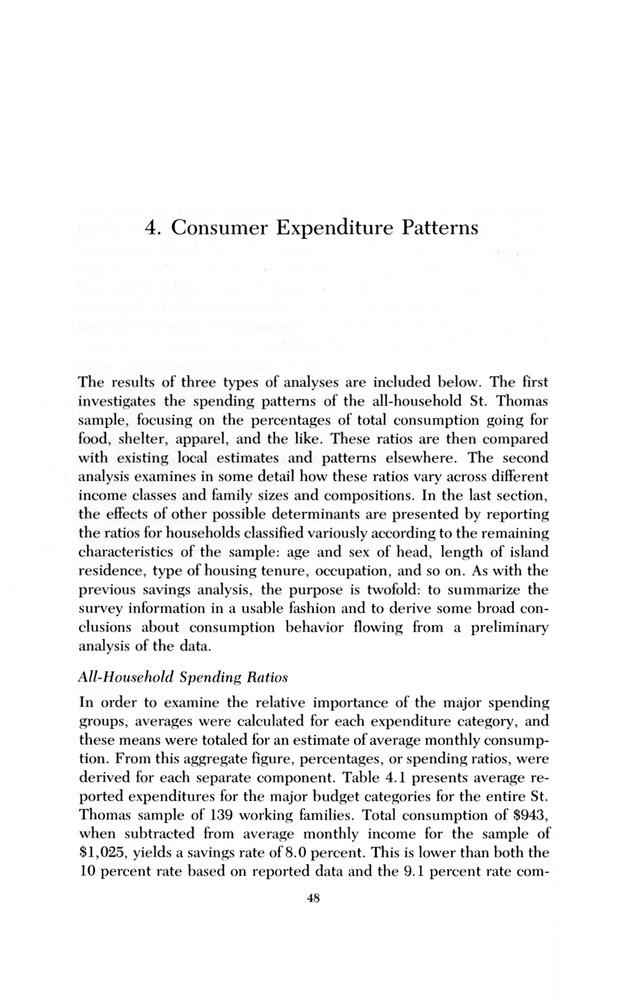 Consumer expenditure patterns : a survey of St. Thomas, U.S.V.I., 1975-1976 - 0054