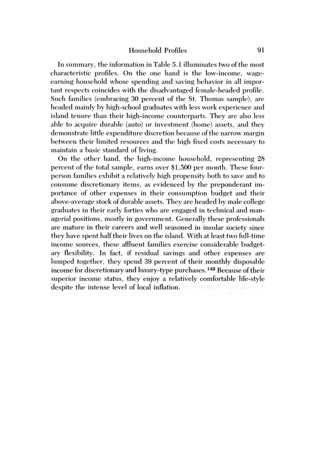 Consumer expenditure patterns : a survey of St. Thomas, U.S.V.I., 1975-1976 - 0097