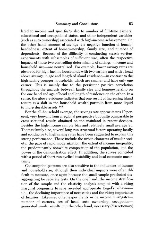 Consumer expenditure patterns : a survey of St. Thomas, U.S.V.I., 1975-1976 - 0099