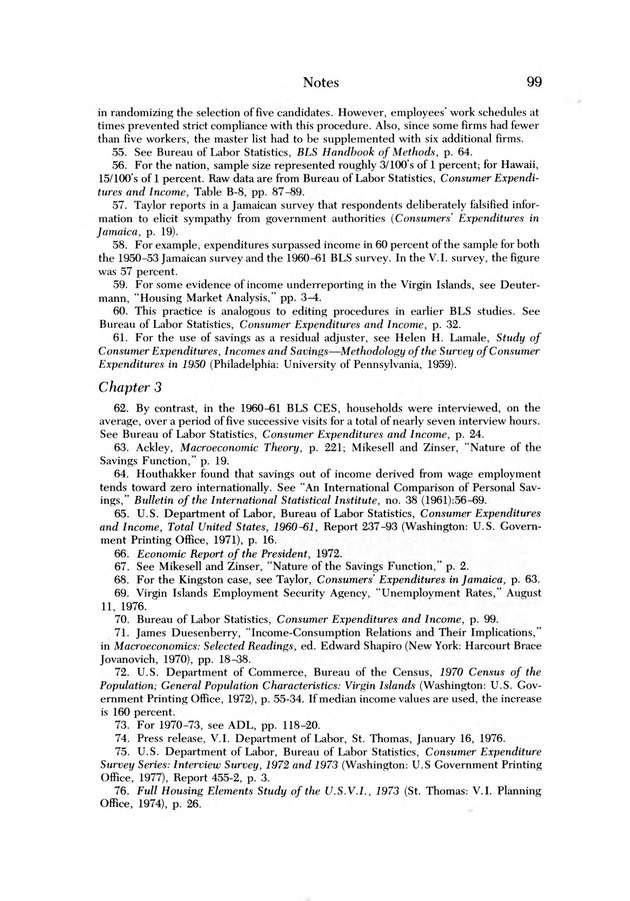 Consumer expenditure patterns : a survey of St. Thomas, U.S.V.I., 1975-1976 - 0105