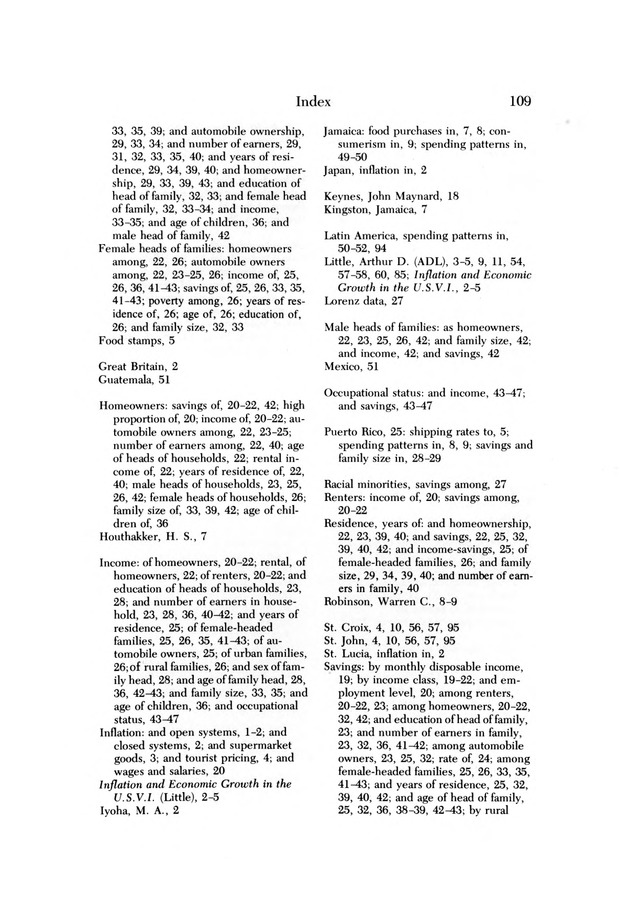 Consumer expenditure patterns : a survey of St. Thomas, U.S.V.I., 1975-1976 - 0115