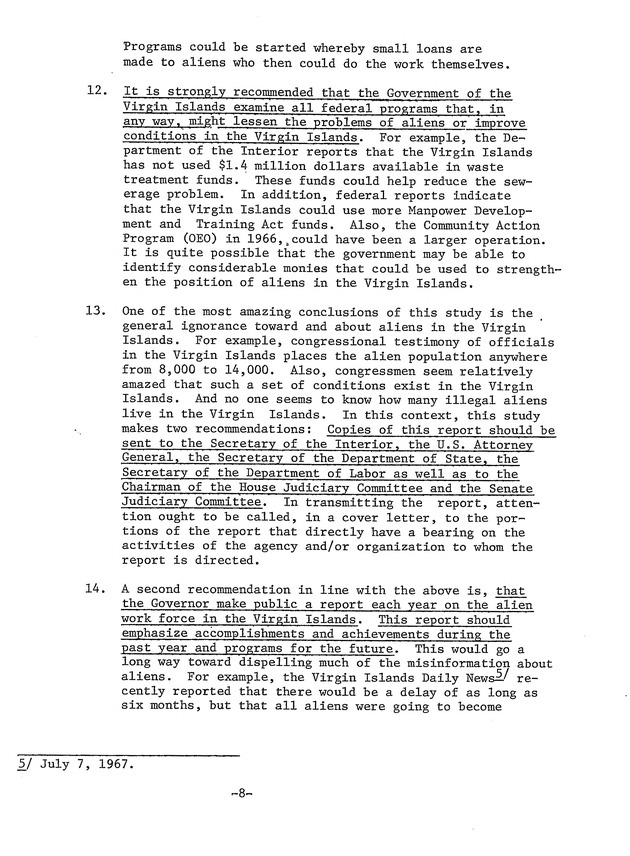 Aliens in the United States Virgin Islands : temporary workers in a permanent economy - 0015