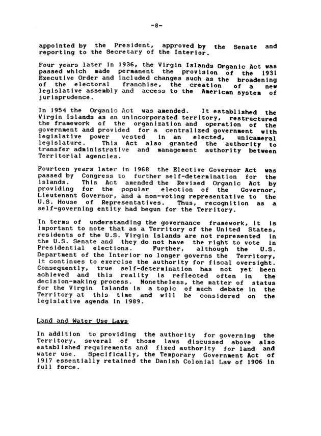 The dynamics of striking the balance among conservation, recreation, and business development needs in the U.S. Virgin Islands - 0012