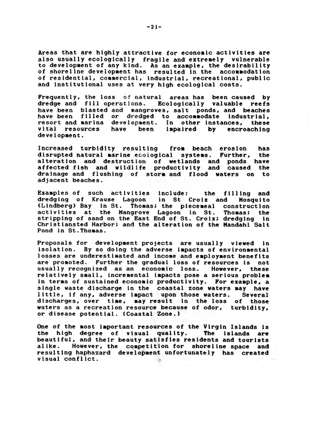 The dynamics of striking the balance among conservation, recreation, and business development needs in the U.S. Virgin Islands - 0025