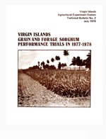 Virgin Islands grain and forage sorghum performance trails in 1976-1977