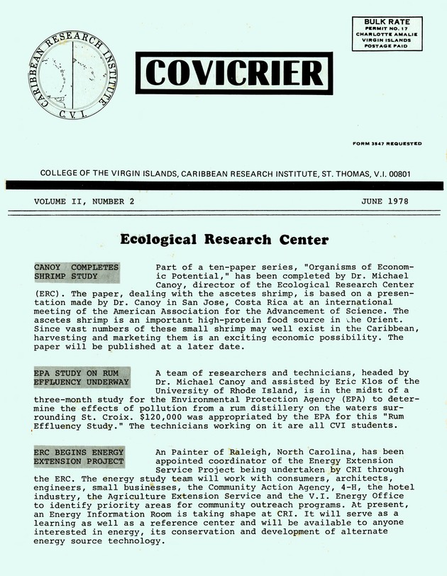 Covicrier  College of the Virgin Islands Caribbean Research Institute Excerptor - 0009