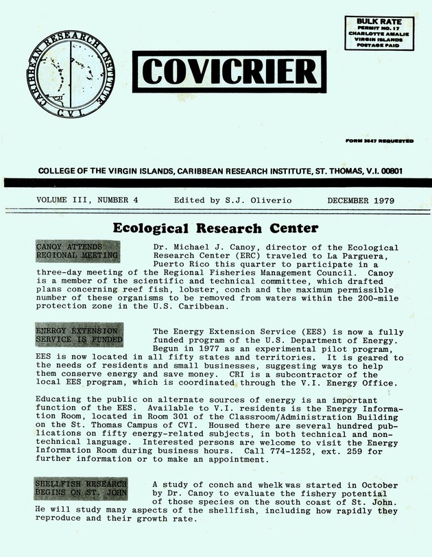 Covicrier  College of the Virgin Islands Caribbean Research Institute Excerptor - 0033