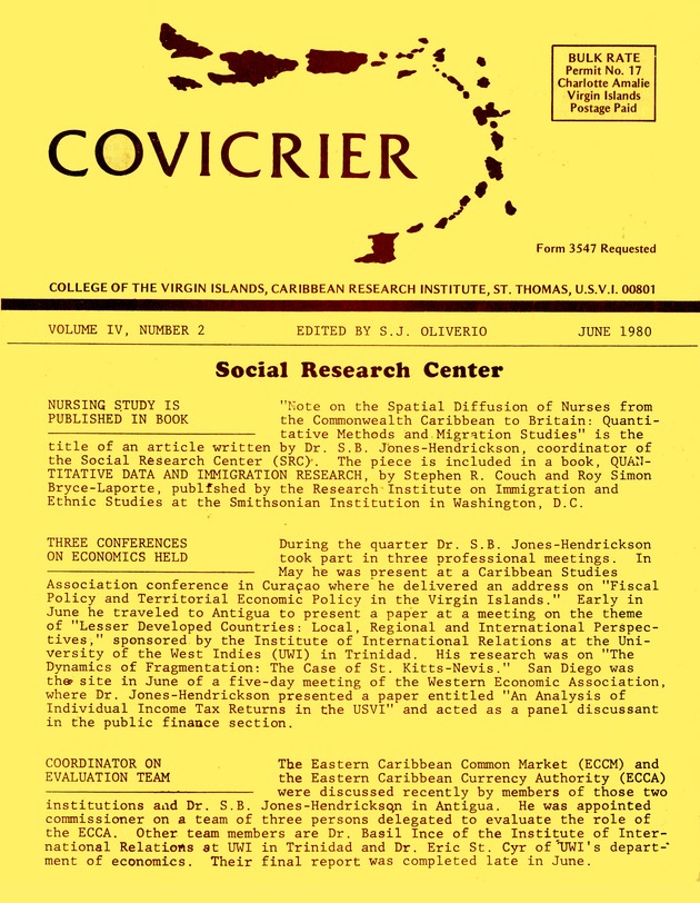 Covicrier  College of the Virgin Islands Caribbean Research Institute Excerptor - 0041