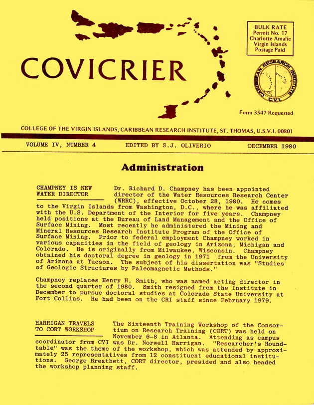 Covicrier  College of the Virgin Islands Caribbean Research Institute Excerptor - 0049