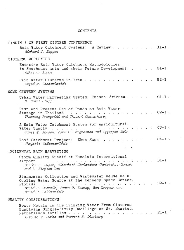 Proceedings of the second International Conference on Rain Water Cistern Systems - 0005