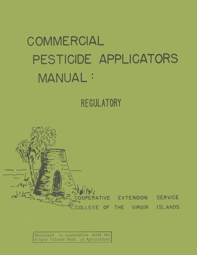 Commercial pesticides applicator manual  : Regulatory - 0000-Cover