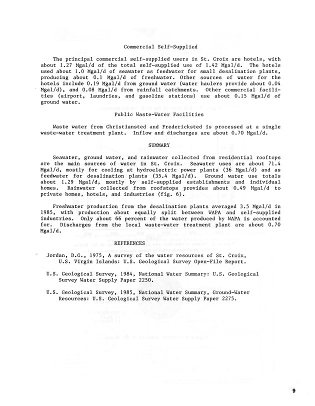 3rd Caribbean Islands Water Resources Congress : proceedings of a symposium held in St. Thomas, U.S. Virgin Islands, 22-23 July 1986 - 0013