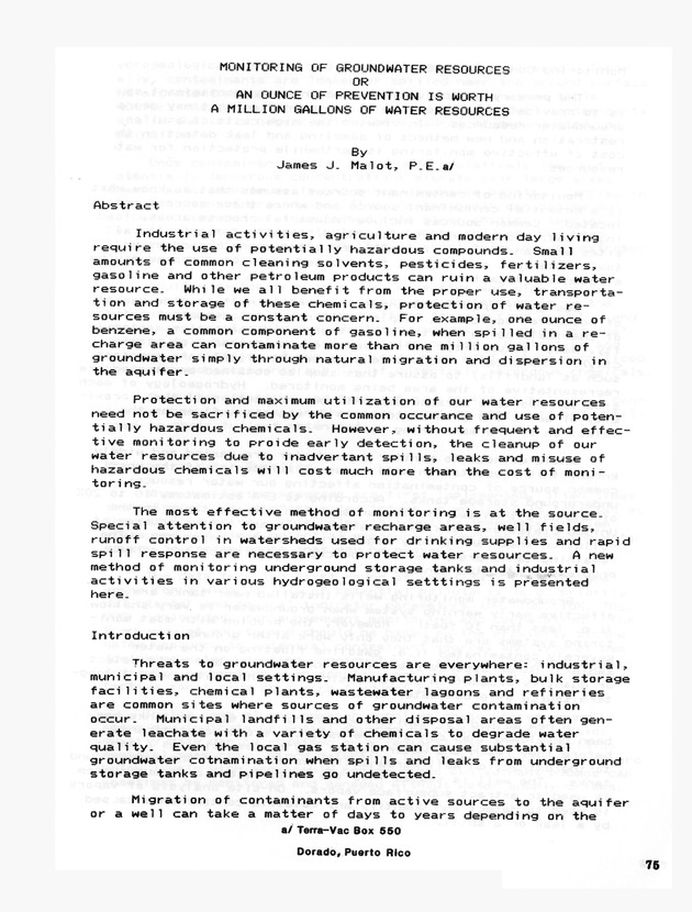 3rd Caribbean Islands Water Resources Congress : proceedings of a symposium held in St. Thomas, U.S. Virgin Islands, 22-23 July 1986 - 0067