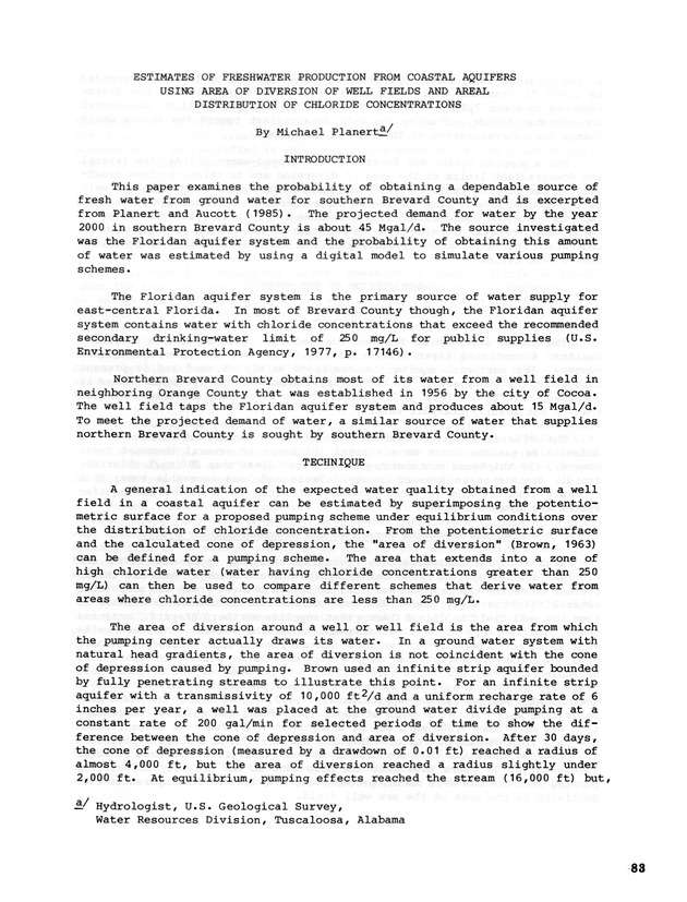 3rd Caribbean Islands Water Resources Congress : proceedings of a symposium held in St. Thomas, U.S. Virgin Islands, 22-23 July 1986 - 0075