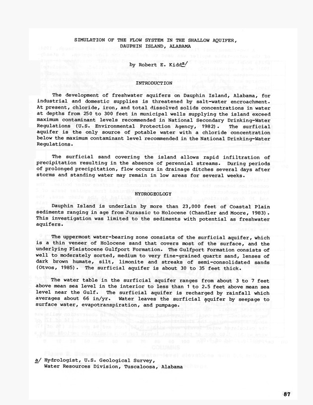 3rd Caribbean Islands Water Resources Congress : proceedings of a symposium held in St. Thomas, U.S. Virgin Islands, 22-23 July 1986 - 0079