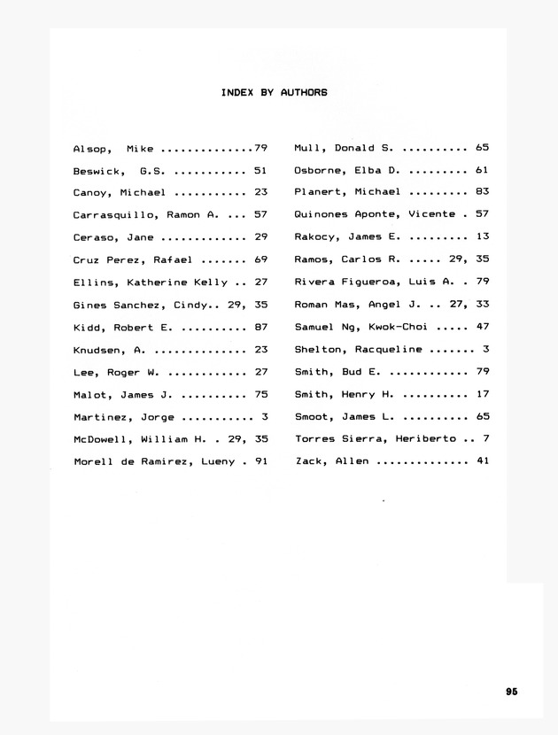 3rd Caribbean Islands Water Resources Congress : proceedings of a symposium held in St. Thomas, U.S. Virgin Islands, 22-23 July 1986 - 0087